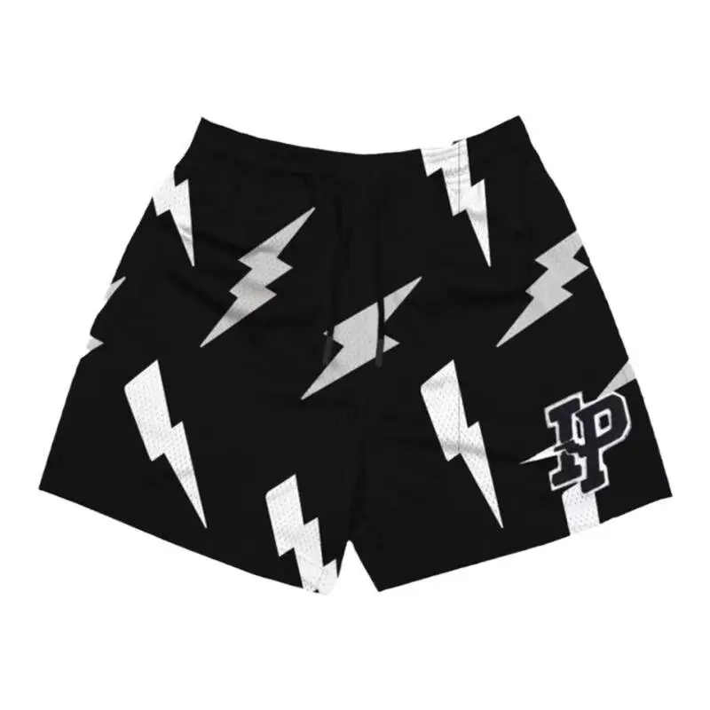 Trendy summer men's and women's thin, cool, breathable mesh shorts for sports training, basketball, couple's style
