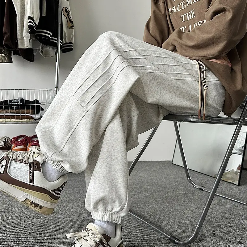Men's summer versatile and loose design pants, casual sports pants for teenagers, men's pants