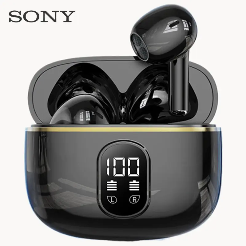 Sony True Wireless Earphone HIFI Stereo Sound ENC Bluetooth Headphones Power Display Earbuds For IPhone Samsung Headset Cable