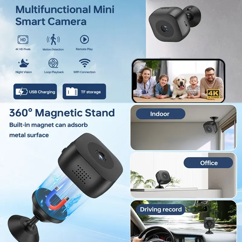 Xiaomi 4K Smart Wireless Home Surveillance HD Camera Battery Camera Indoor Outdoor Security Monitor For Home Theft Prevention
