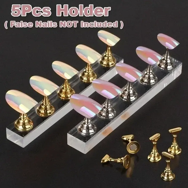 New Nail Enhancement Chessboard Chess Piece Nails Holder Display Board Making Acrylic Base Student Magnet Nailing Practice Stand