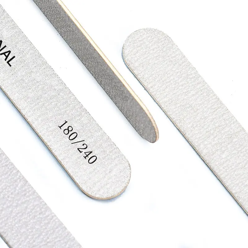 100Pcs Wooden Nail File Professional Sanding Buffer Files 100/180/240 Double Side For Salon Manicure Pedicure UV Gel Tips Tools