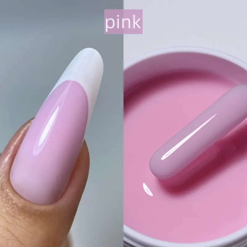 MSHARE Liquid Acrylic Gel Acrygel TPO Free Builder Nail Gel For Nails Extension Constuction Self Level Soak Off UV LED Gel Jar