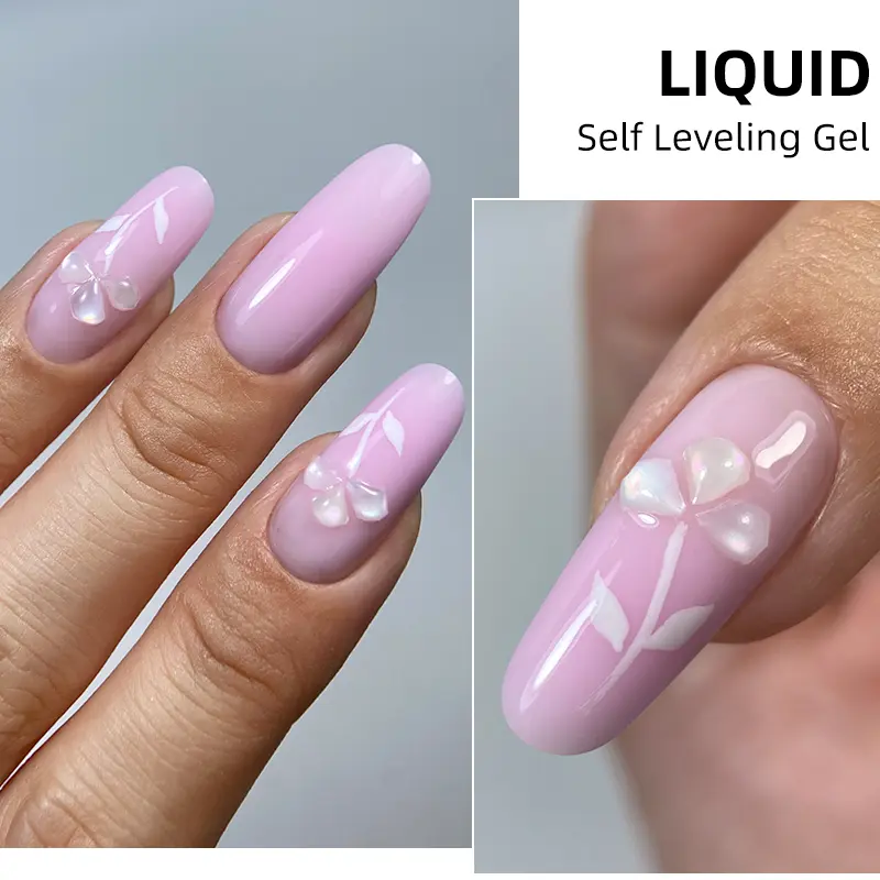 MSHARE Liquid Acrylic Gel Acrygel TPO Free Builder Nail Gel For Nails Extension Constuction Self Level Soak Off UV LED Gel Jar