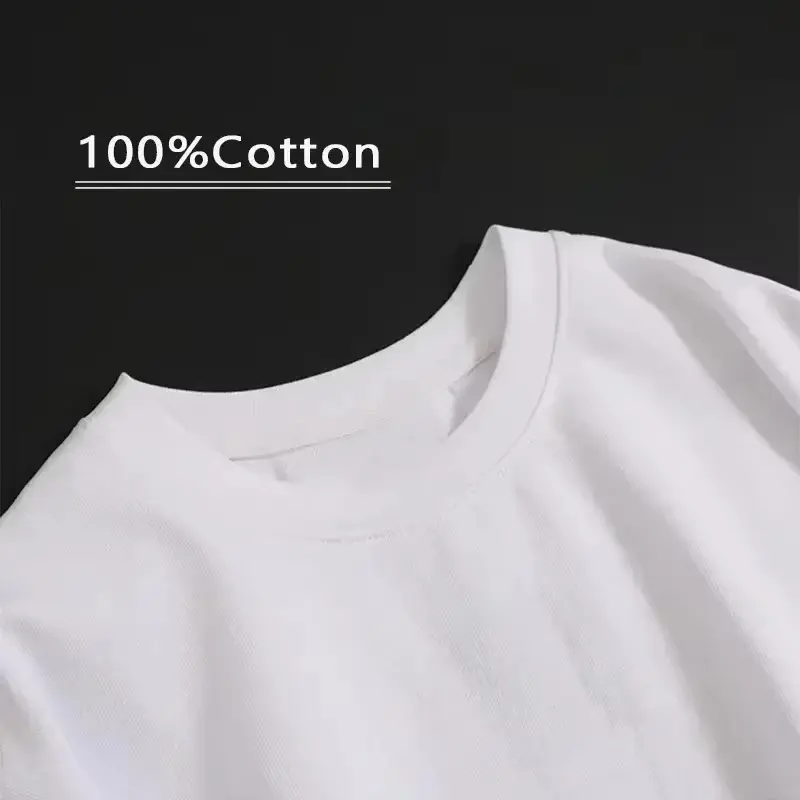 Angrun 2025 Summer New Men's and Women's Short-sleeved T-shirt Round Neck Casual Versatile Trend Fashion Simple Printed Top