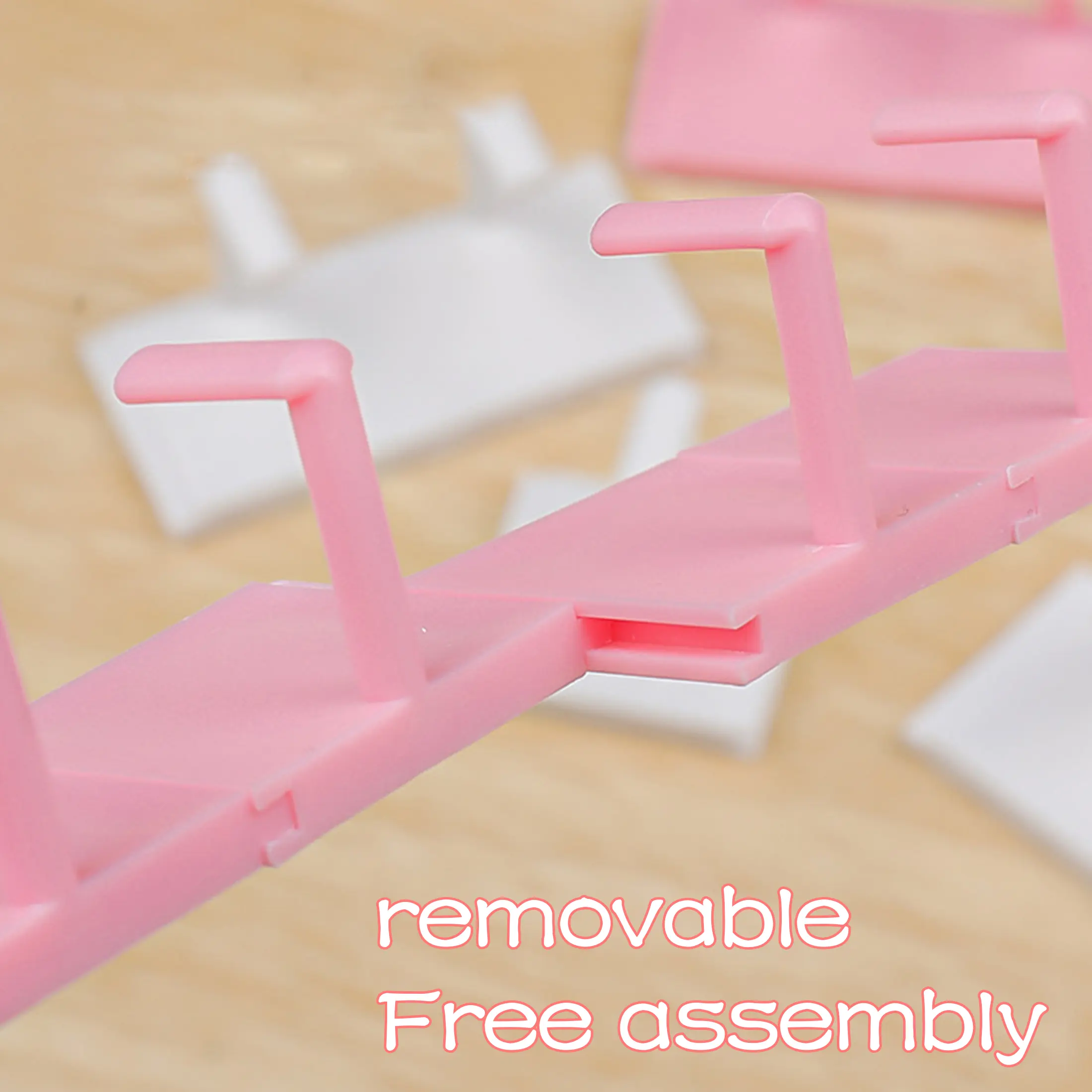 10pcs Nail Practice Display Stand Detachable Press on Nail Training Holder Plastic False Nail Polish Color Display Shelves Base