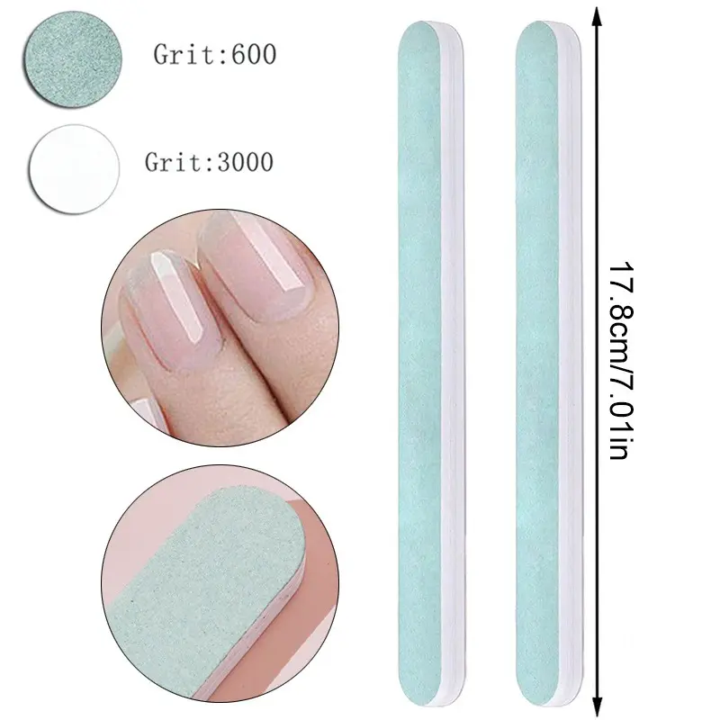 10Pcs/lot Nail Art 100/180 Grit Professional Files Buffer Sponge Block Brush Nail Scissors Kit With Cuticle Nipper Pushers