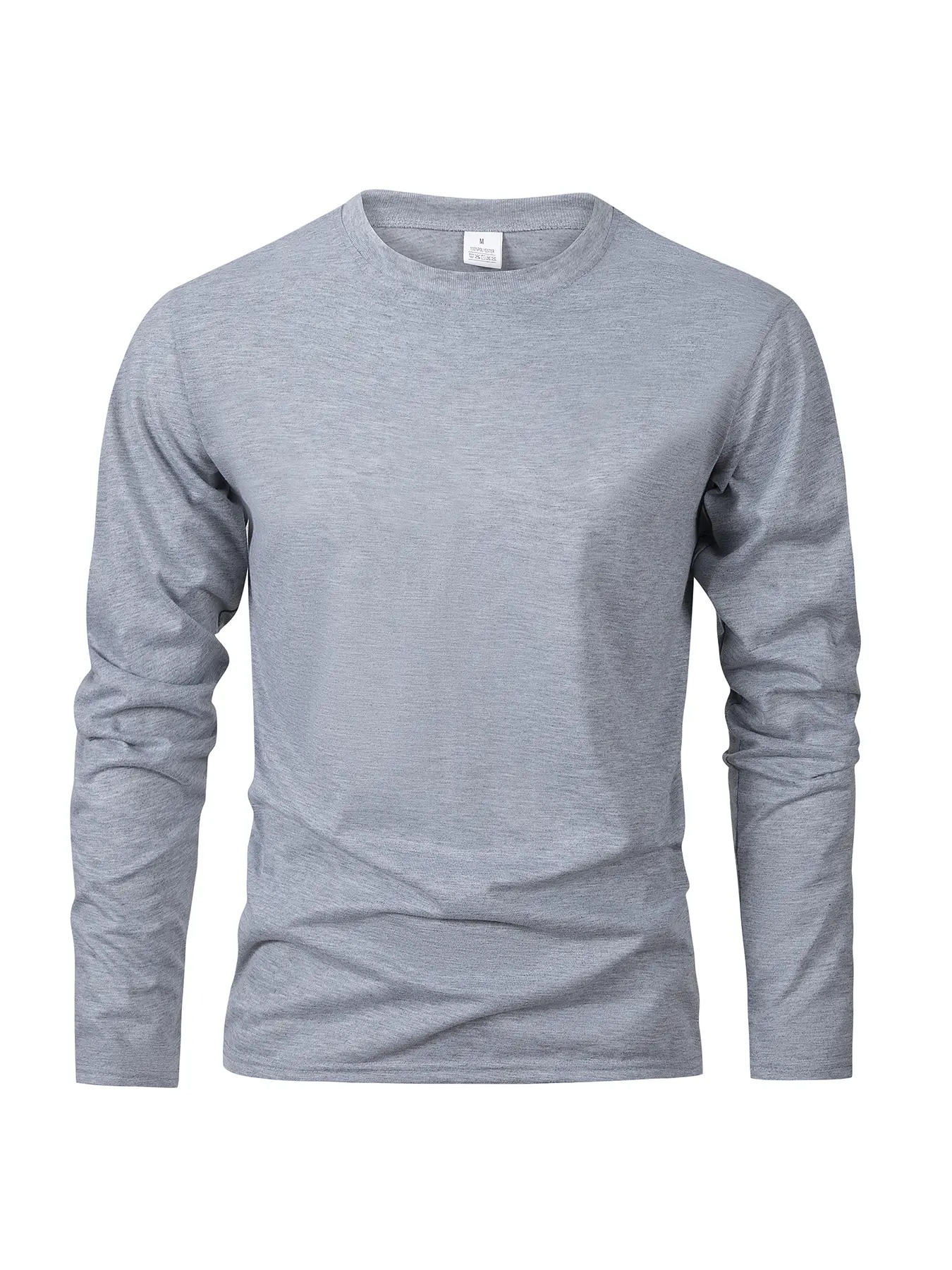 Spring Autumn Men‘s T-shirts Long Sleeve Casual Tops Solid Color High Quality Black T-Shirt Classic Men Clothing