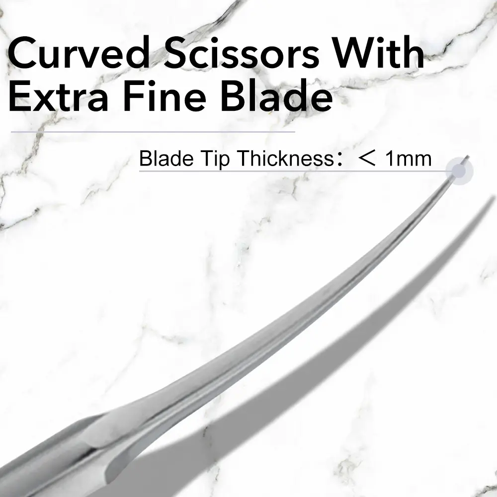 1Pcs Russian Cuticle Scissors Nipper Dead Skin Scissors Stainless Steel Manicure ools Portable Exfoliating Nail Trimmer