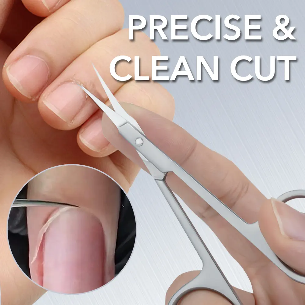 1Pcs Russian Cuticle Scissors Nipper Dead Skin Scissors Stainless Steel Manicure ools Portable Exfoliating Nail Trimmer
