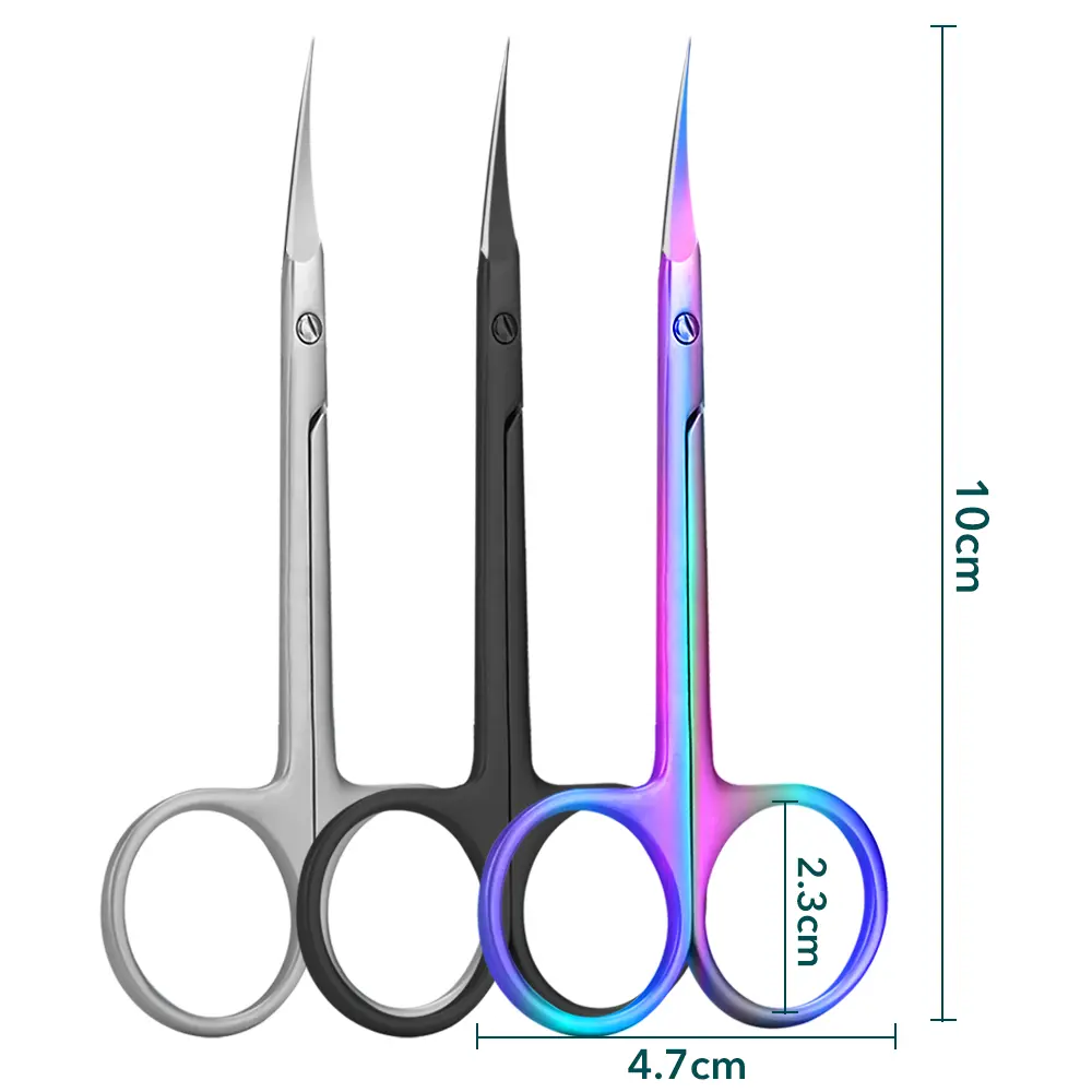 1Pcs Russian Cuticle Scissors Nipper Dead Skin Scissors Stainless Steel Manicure ools Portable Exfoliating Nail Trimmer