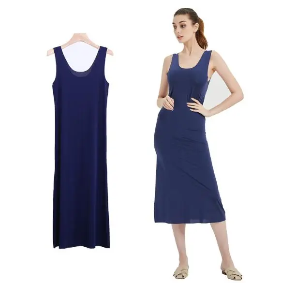 M-5XL Plus Size Nightgowns Woman Night Dress Saxy Night Seamless Vest Long Dress Summer Female Sleepwear Women's Pajamas