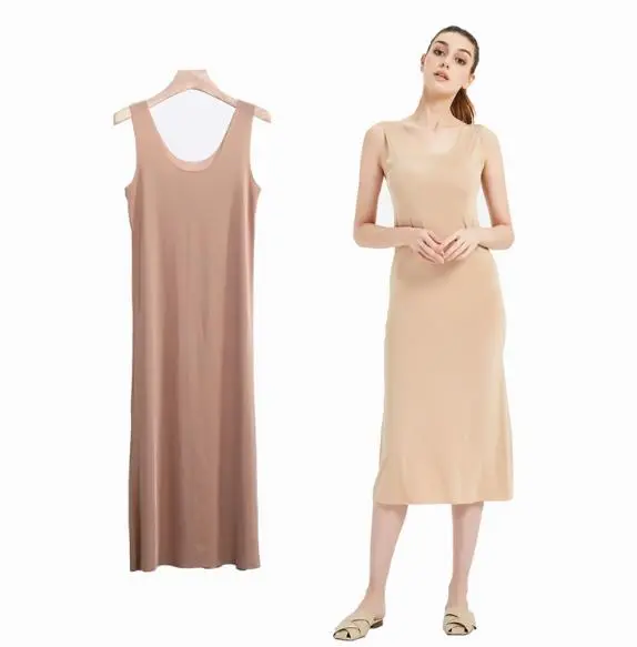 M-5XL Plus Size Nightgowns Woman Night Dress Saxy Night Seamless Vest Long Dress Summer Female Sleepwear Women's Pajamas