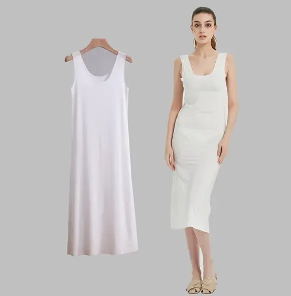 M-5XL Plus Size Nightgowns Woman Night Dress Saxy Night Seamless Vest Long Dress Summer Female Sleepwear Women's Pajamas