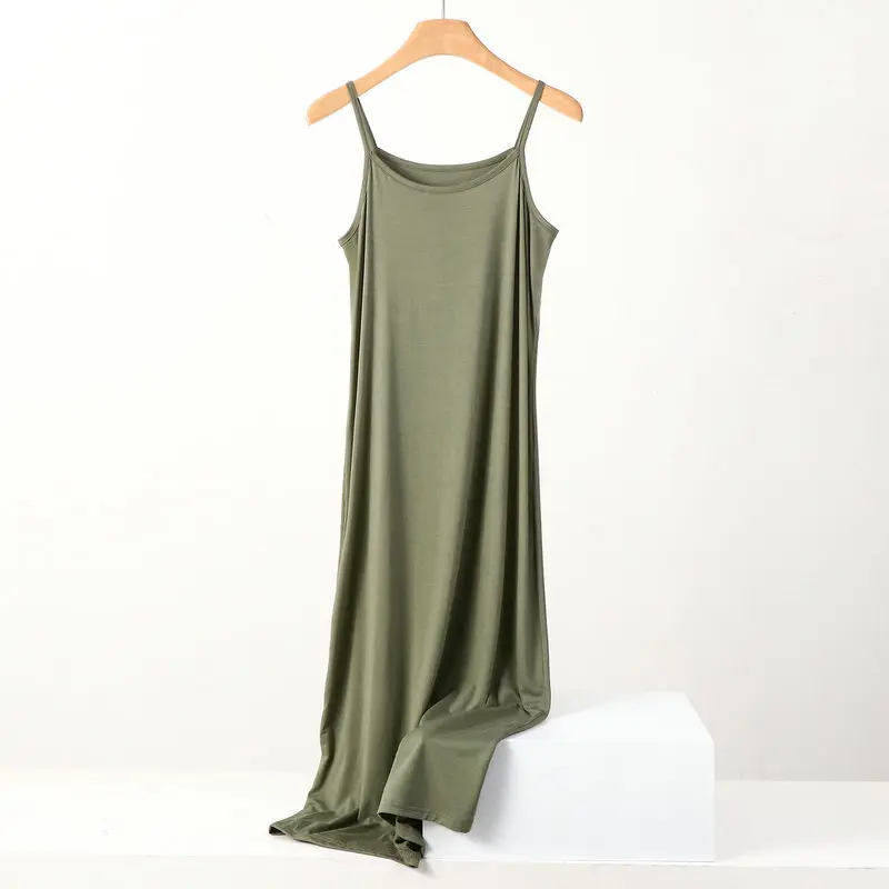 Plus Size Spring Summer Women's Nightgowns Sleeping Night Dress Modal Cotton Ladies Braces Sleepwear Saxy Sleep Shirts XL-8XL