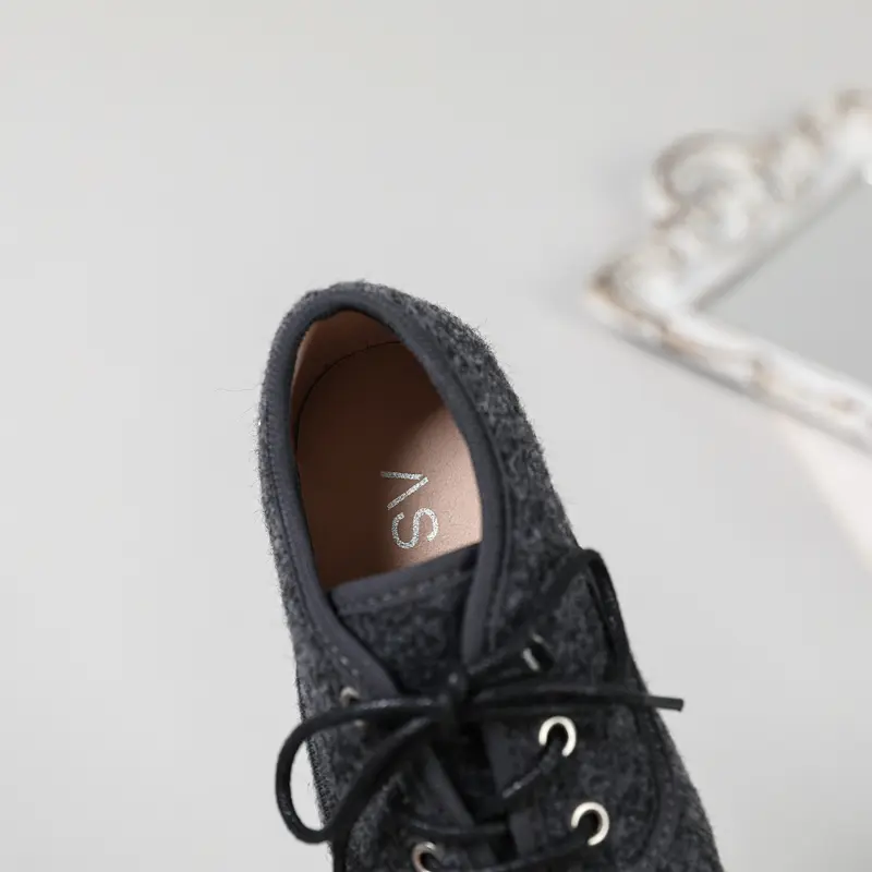 AS Kids Shoes Children Shoes Baby Girls Gray Shoes Toddler Slip On Flats Boys Fashion Oxford Princess Platform Party Mary Jane