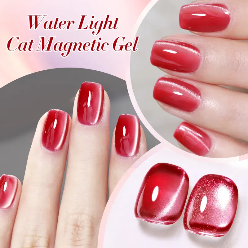 BORN PRETTY 10ml Water Light Cat Magnetic Gel Varnish Semi Permanent Soak Off LED UV Gel Crystal Sliver Magnetic Gel For Nails