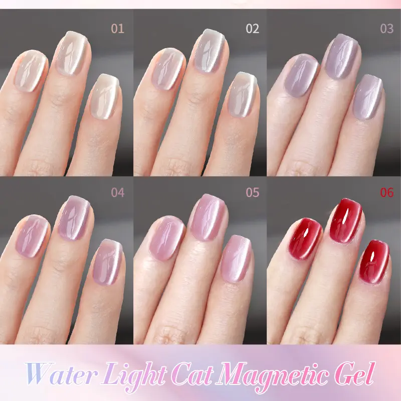 BORN PRETTY 10ml Water Light Cat Magnetic Gel Varnish Semi Permanent Soak Off LED UV Gel Crystal Sliver Magnetic Gel For Nails
