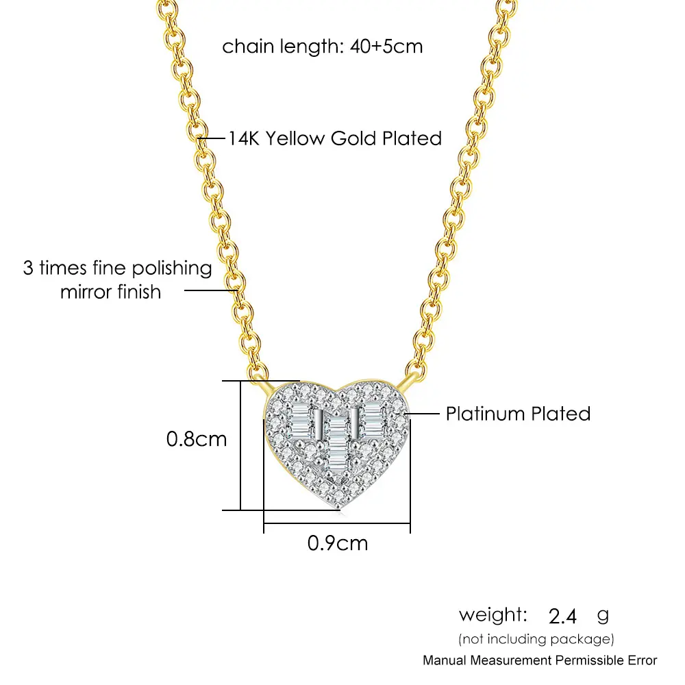 Aesthetic Pendant Necklaces for Women Korean Crystal Heart Gold Color Female Choker Chain on The Neck Jewelry Accessories N564