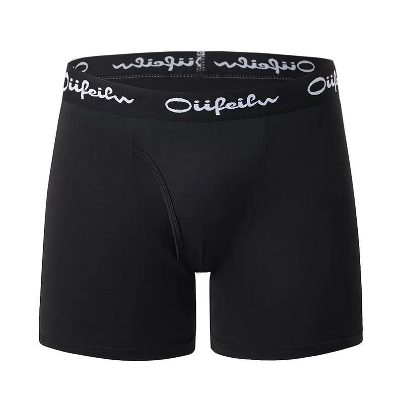 5/10 Pack Multi-size Teenagers To Adults Men's Boyshort Leisure Sports Joker Elastic Waist Long Men's Underwear Can Be Parent-ch
