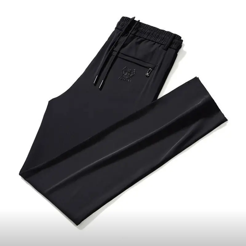 Lce Silk Pants Men's Summer Trendy Brand New Thin Style Quick Drying Air-Conditioned Pants With Casual Pants