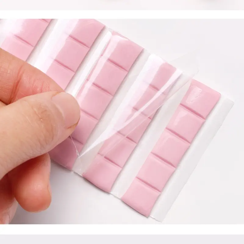 30Grid Nail Art Practice Stand Display Holder Reusable Tacky Gel Adhesive Clay For False Nail Tips Manicure Tool White Blue Pink