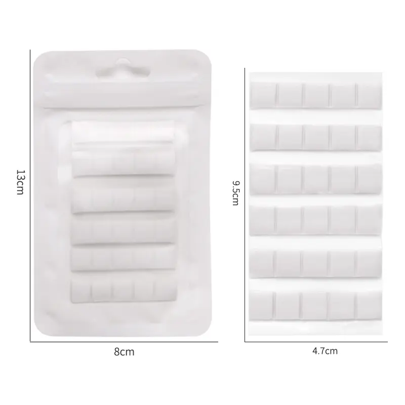 30Grid Nail Art Practice Stand Display Holder Reusable Tacky Gel Adhesive Clay For False Nail Tips Manicure Tool White Blue Pink