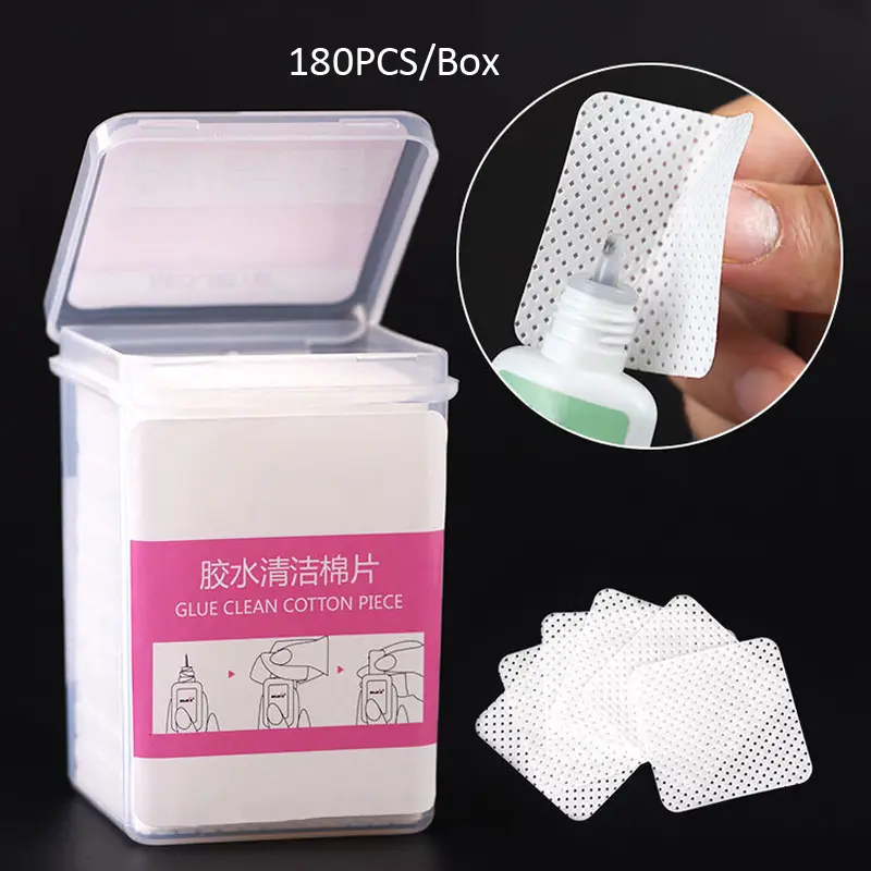 1000/600/500/300/200/100pcs Lint-Free Nail Polish Remover Wipes Napkin UV Gel Nail Polish Removal Pads Paper Cleaning Tools