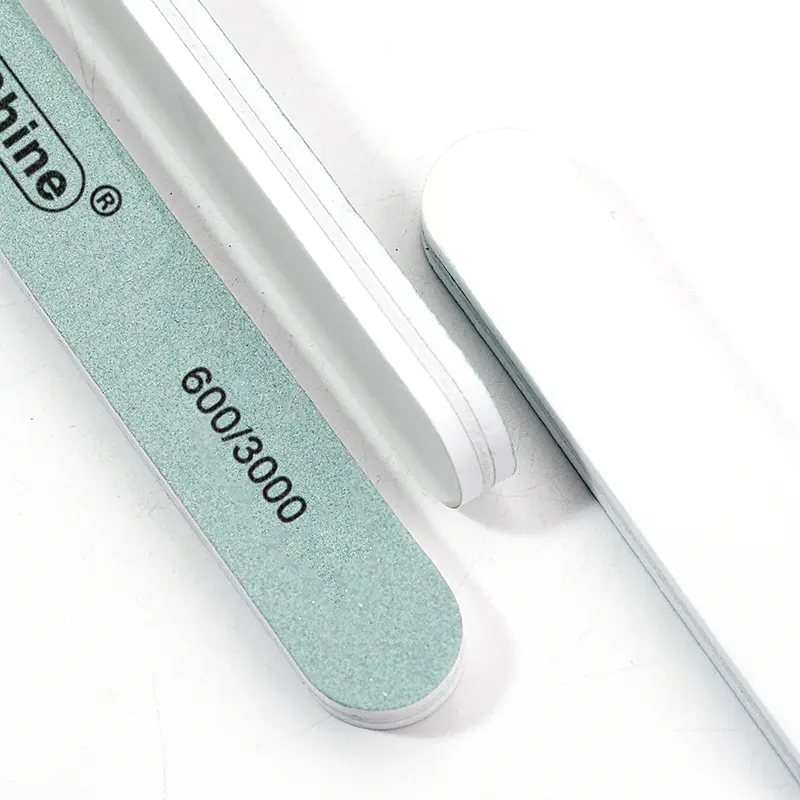 10Pcs Polishing Nail Files 600/3000 Grit Sanding Buffers Strip Nail Supplies For Professional Double Sided Manicure Shiny Nails
