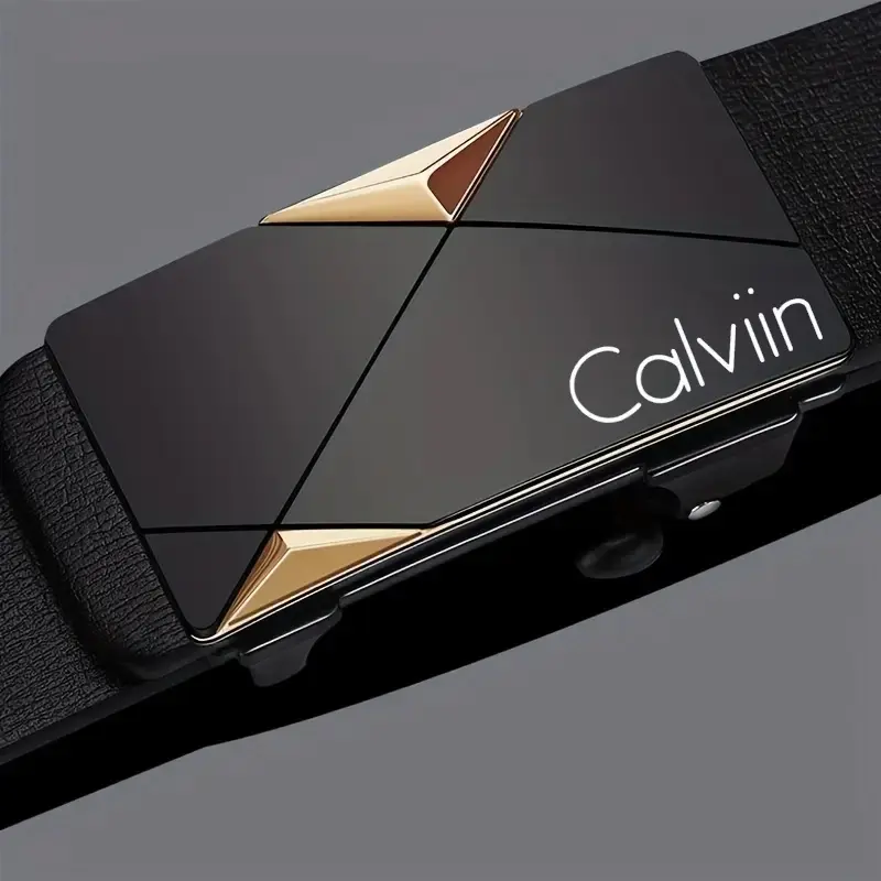 Stylish Men's PU Leather Belt - Fashion Belts for Daily Life, Leisure, Party, Festival, Work, and Business Automatic Buckle