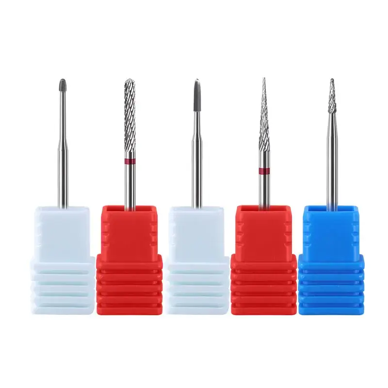 20 Types Tungsten Blue Rainbow Carbide Nail Drill Bit Electric Nail Mills Cutter For Manicure Machine Nail Files Accessories