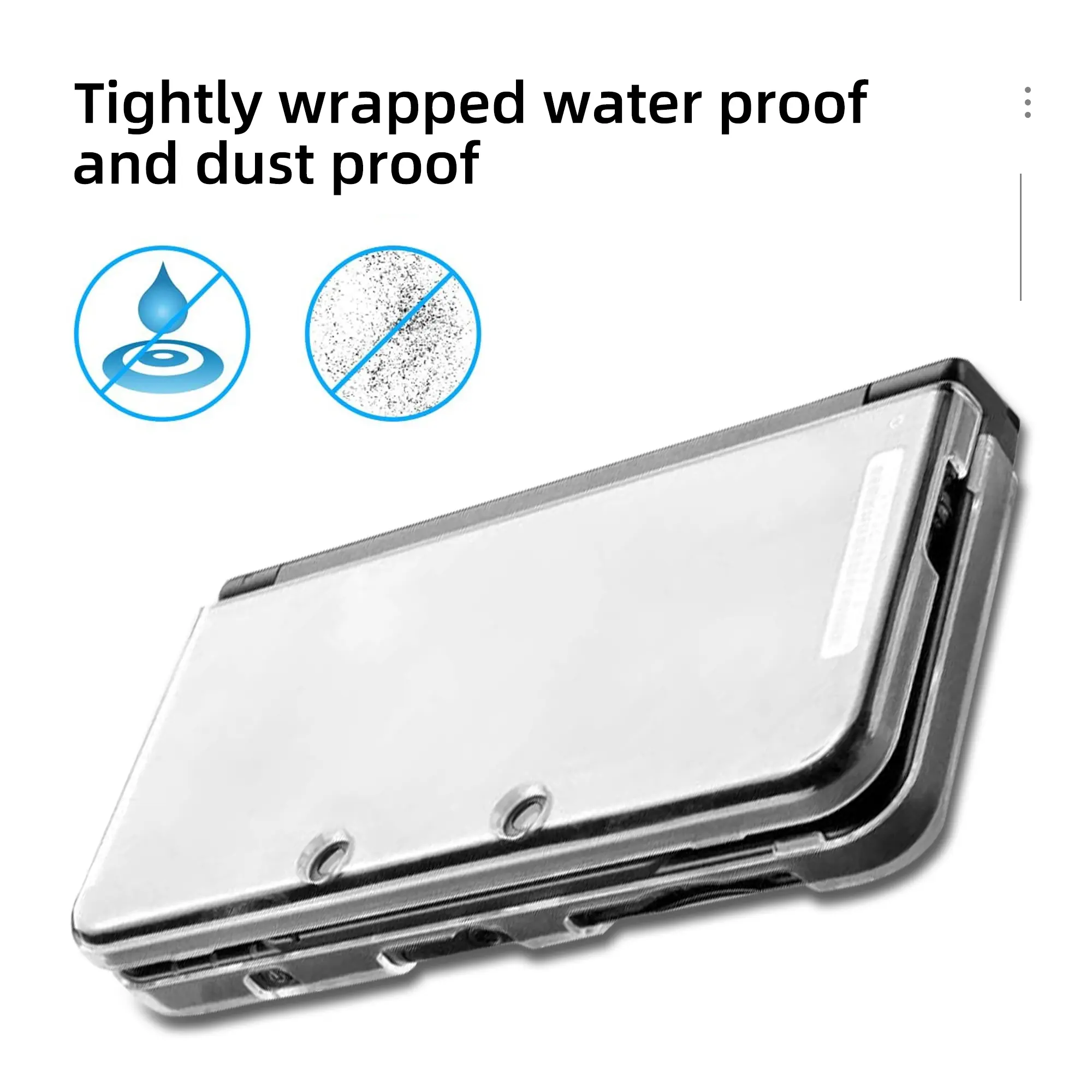 New 3DS XL Protective Shell, Ultra Clear Crystal Transparent Hard Case, Only for Nintendo New 3DS XL