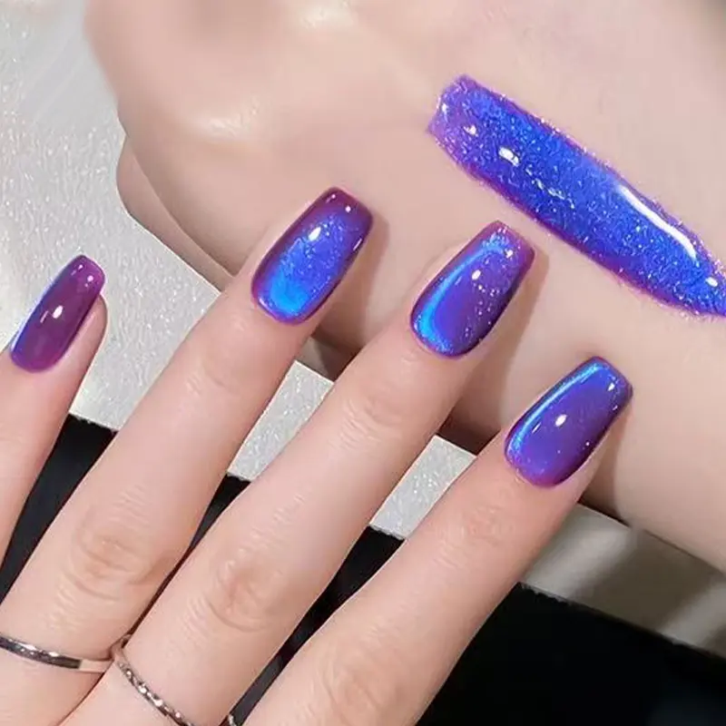 BORN PRETTY 10ml Blueberry Cat Magnetic Gel Nail Polish Summer Fruit Series Green Blue Purple Gel Polish Nails Art Supplies