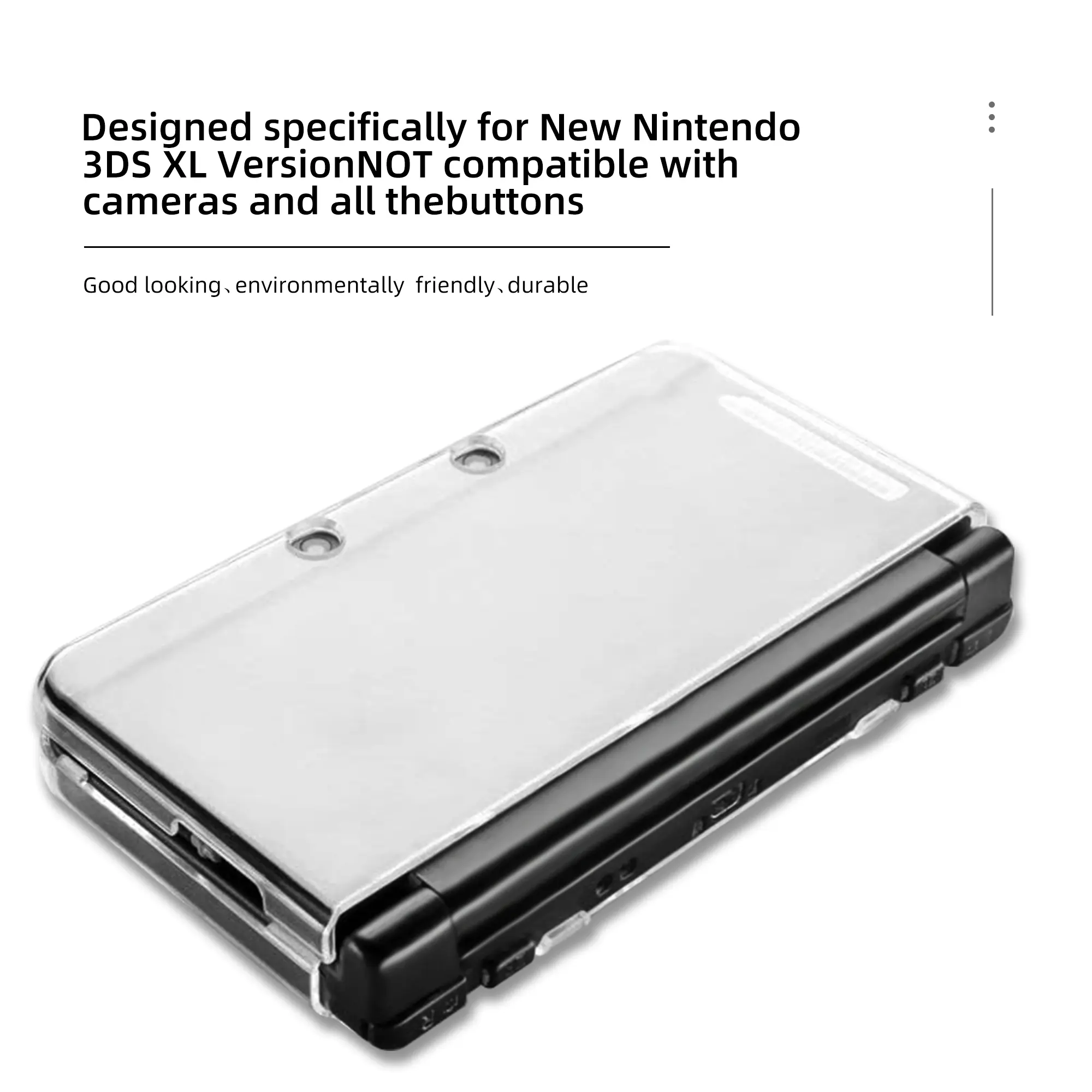 New 3DS XL Protective Shell, Ultra Clear Crystal Transparent Hard Case, Only for Nintendo New 3DS XL