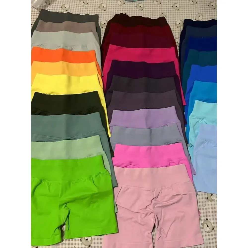 Yoga Shorts No Embarrassment Line Hip Lift Fitness Women High Waist Peach Running Quick Drying Pilates Tennis Cycling Shorts
