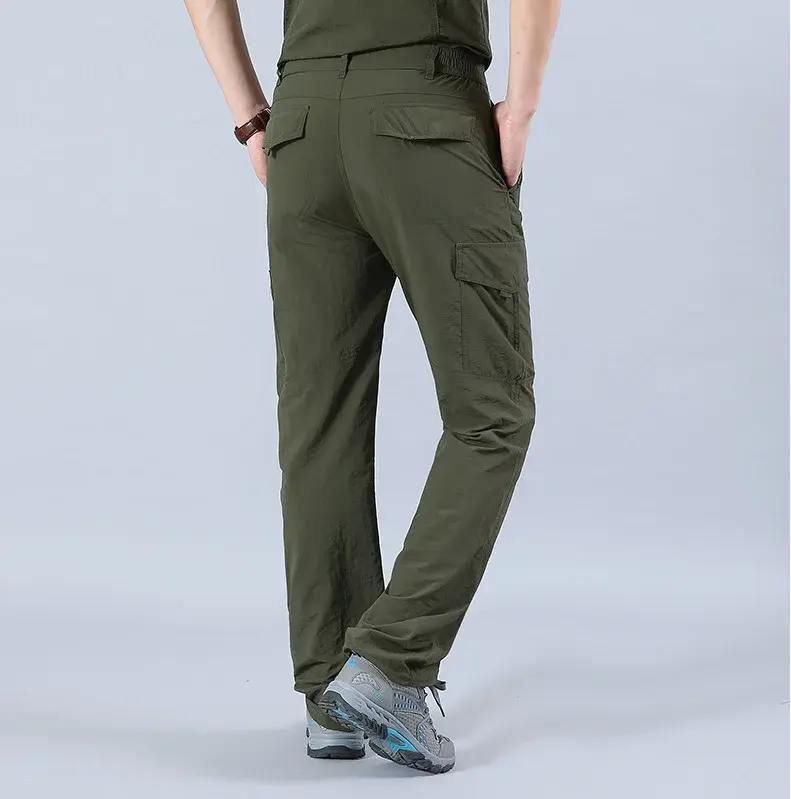 Hot selling 2025 outdoor waterproof tactical work pants men's breathable summer casual military long pants men's quick drying wo
