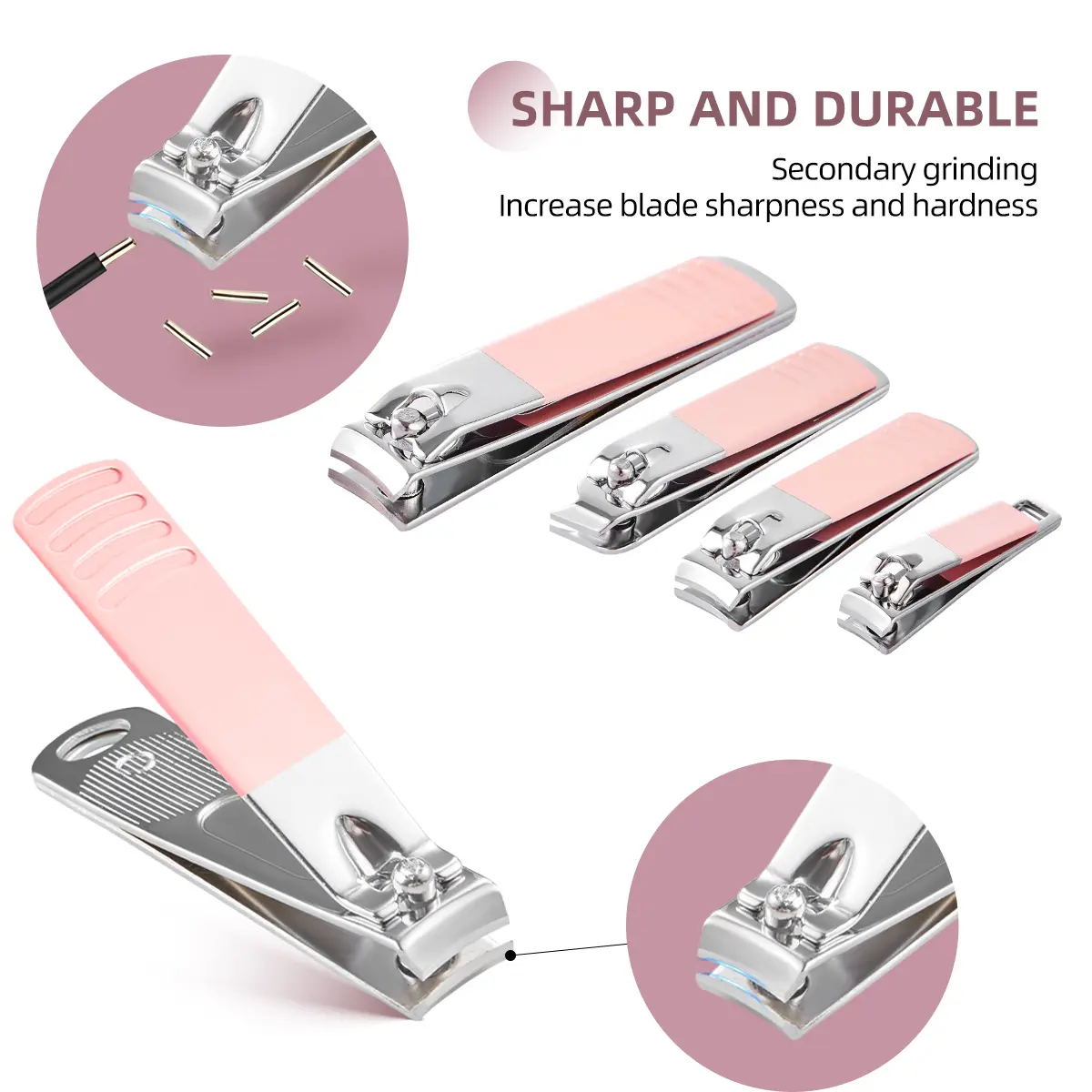 7-16pcs Manicure Set Pedicure Sets Nail Clipper Stainless Steel Professional Nail Cutter Tools Travel Case Kit Foot Care