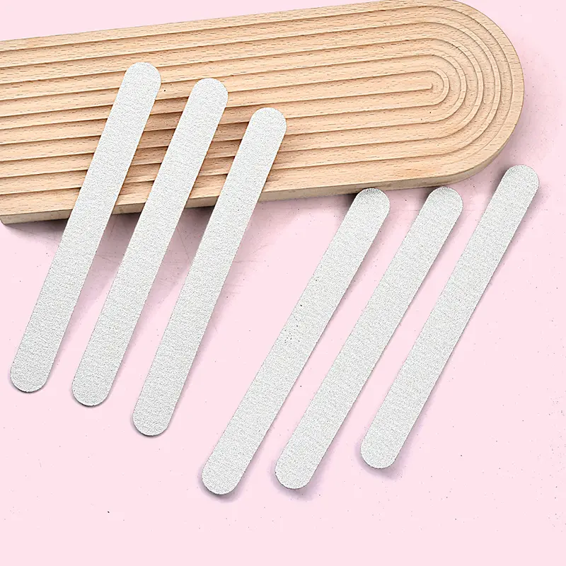 100pcs Replacement SandPaper Nail Art Files With Metal Handle Removable Buffer Pads 100/180/240 Polishing Manicure Files