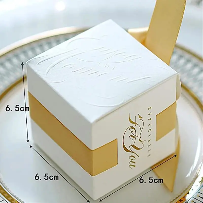 New wedding favors gift box cupboard gift box with ribbon candy boxes for christening baby shower birthday event party supplies