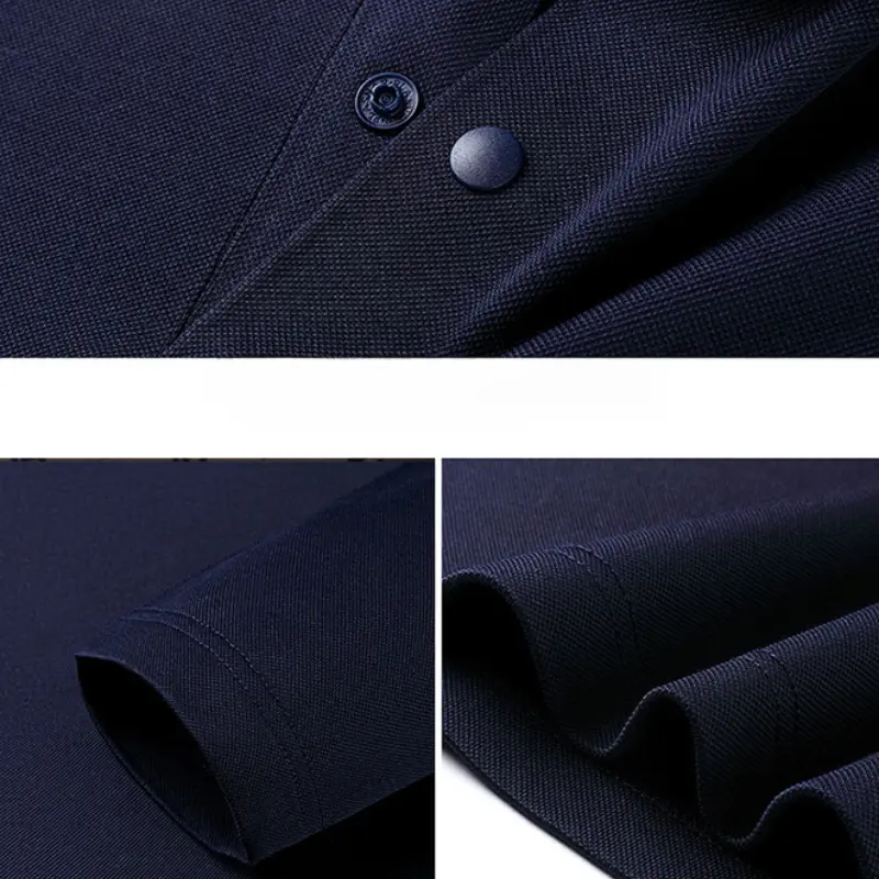 Inner Brushed Men's Long-Sleeved Polo, New Autumn Golf T-shirt, Luxury Goods, Business Casual Top Plus Size Wool Mulberry Silk