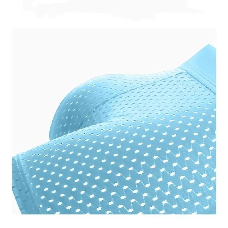 5pcs/Men's Underwear Summer Ice Silk Underwear Plus Size Panties Cool Breathable Sexy Boxer Panties Mesh Comfort Underwear L-5XL