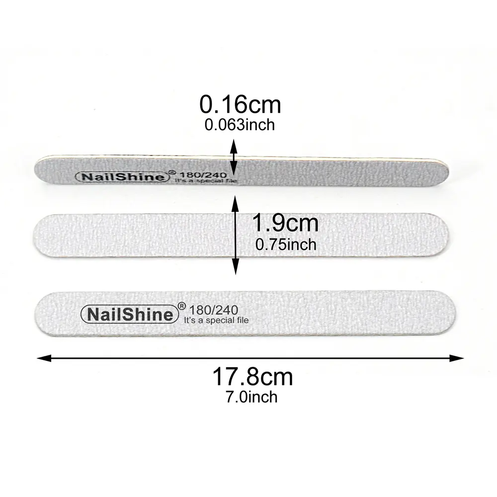 10 Pcs/Lot Straight Wooden Nail File Double Sandpaper Nails File Tools Grit 80/100/120/150/180/240/320 For Professional/Personal