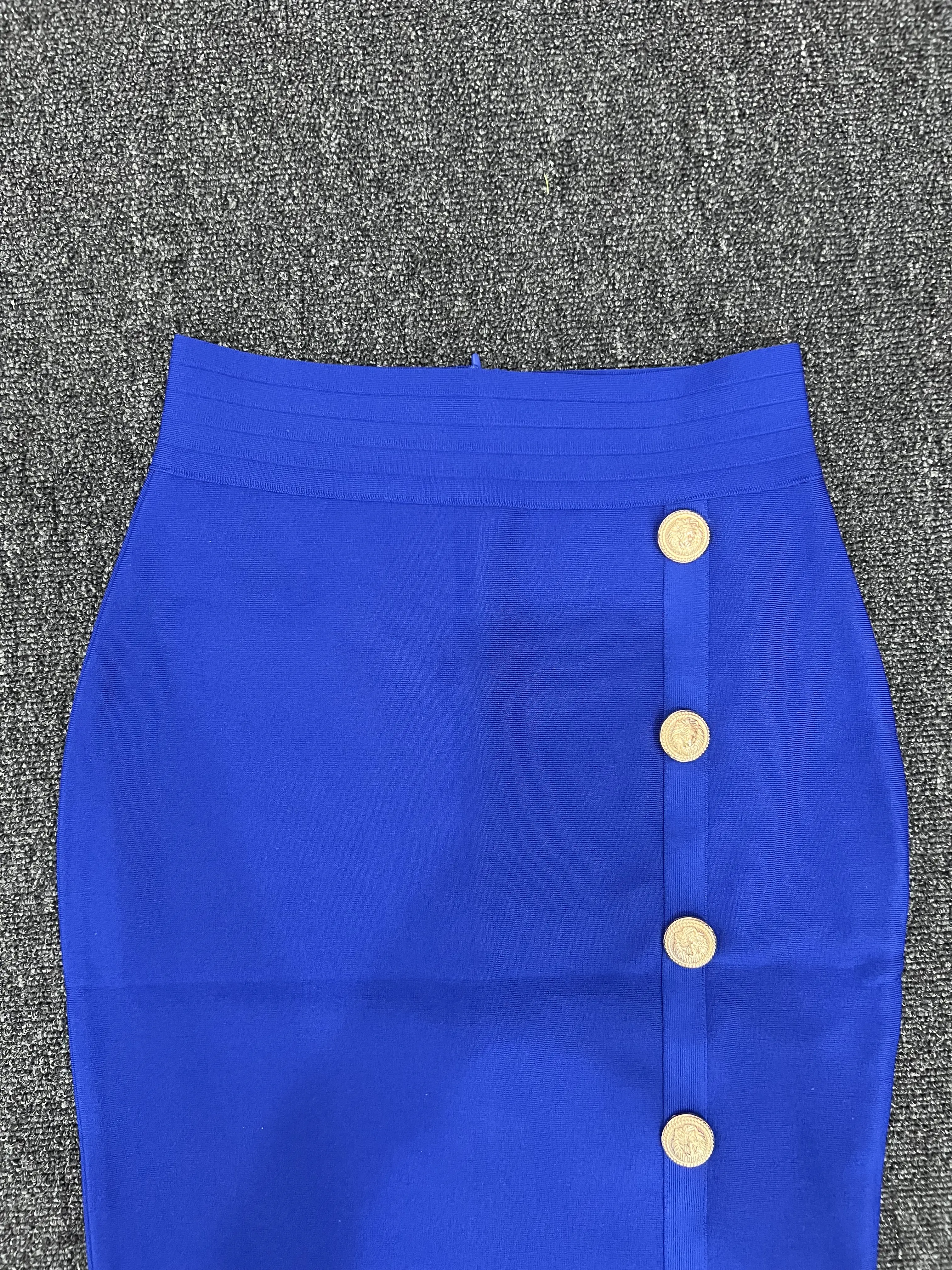 75CM Length XL XXL Elastic Bodycon Mid Bandage Skirt Women Elegant Pencil Skirts For Office Ladies Formal High Street