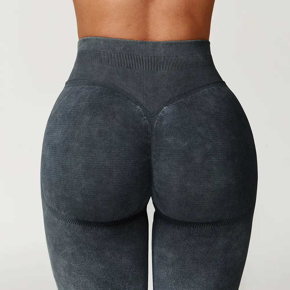 High Waist Butt Lift Leggings Seamless Leggings Women Fitness Running Yoga Pants Ribbed Leggings Gym Tights Workout Leggings