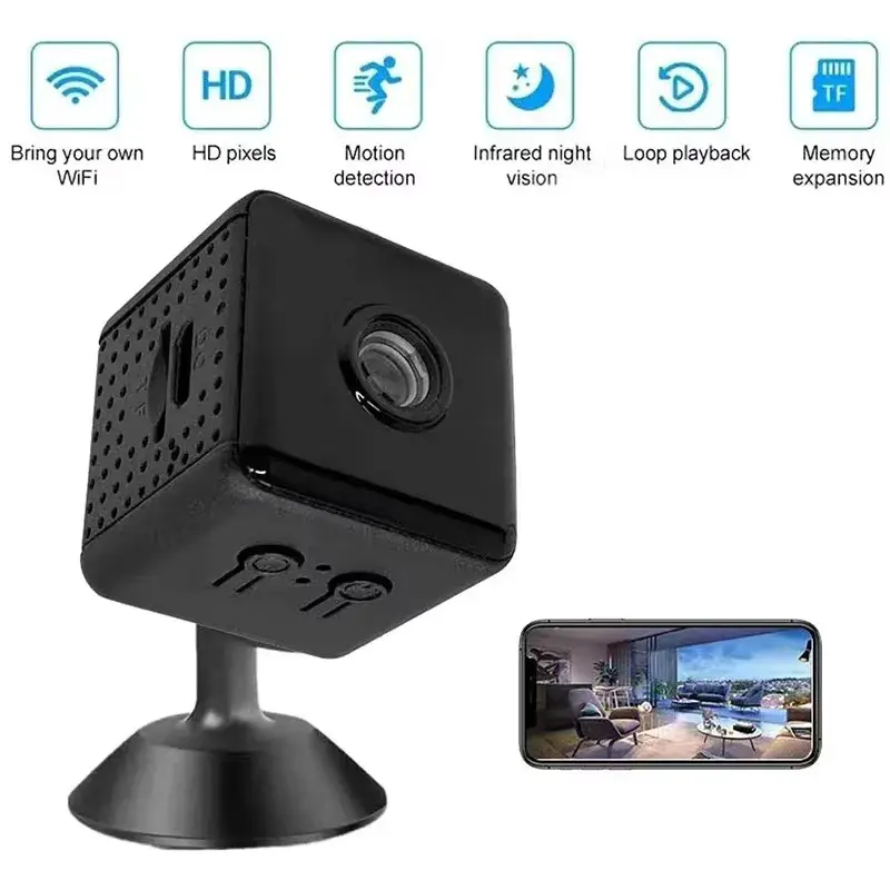 1080p Mini Camera Home Wireless Wifi Camera Outdoor Upgraded Baby Pet Motion Detection Security Small Night Vision Camera