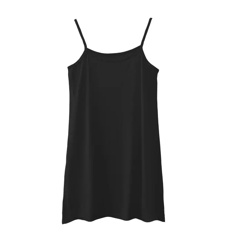 Summer Autumn Plus Size Modal Inner Anti-Exposure Slipvest Women's Medium-Length Base Dress Non-Transparent Strapless Tank Top