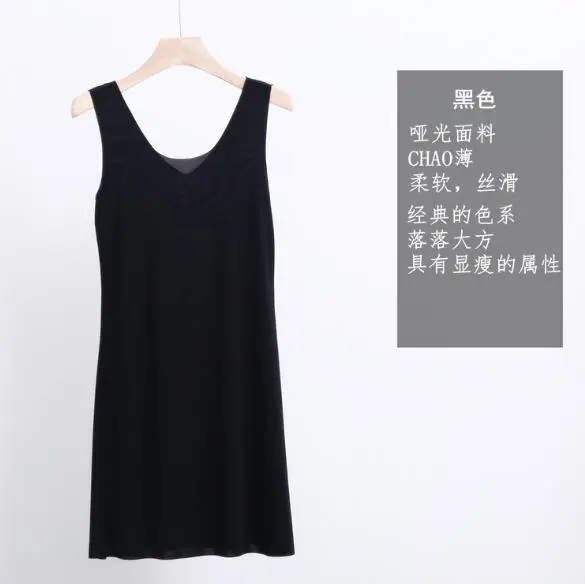 M-5XL Plus Size Nightgowns Sexy Ice Silk Women's Sleepwear Sleeveless Vest Night Dress Summer Sleep Shirt Night Woman Big Size