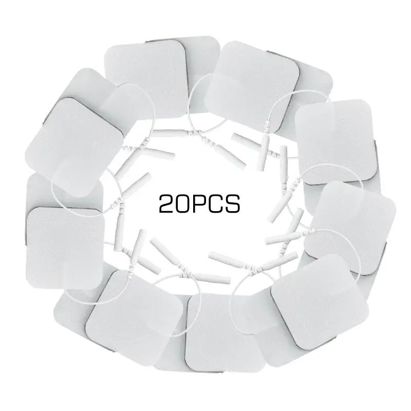 20/10Pcs  5*5cm Electrode Pads Body Massage Patches Replacement for Tens Massagers Machine Electronic Physiotherapy Massager