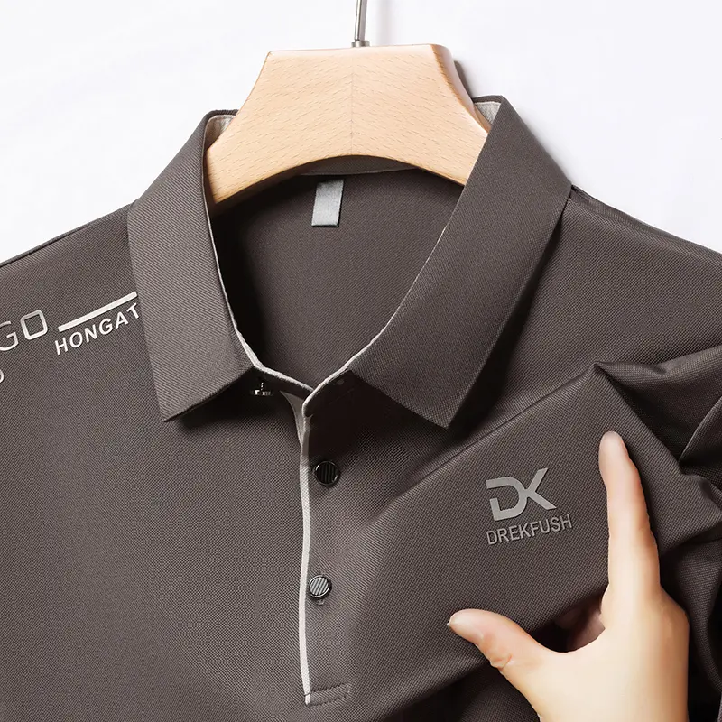 2025 Summer New Men's Short Sleeved T-shirt Polo T-shirt Casual Top Men's Wear