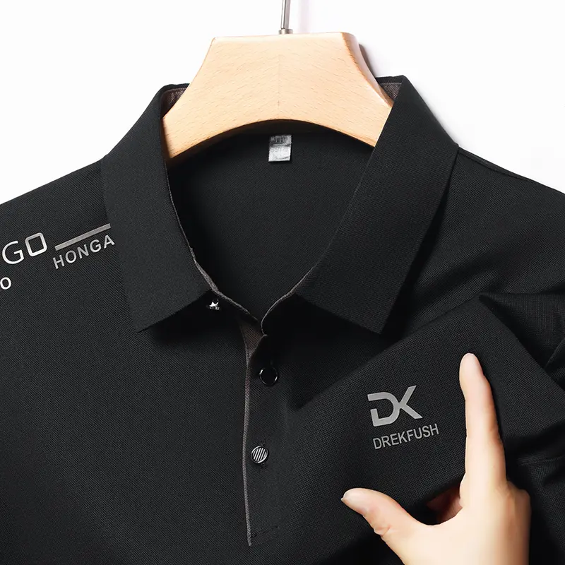 2025 Summer New Men's Short Sleeved T-shirt Polo T-shirt Casual Top Men's Wear